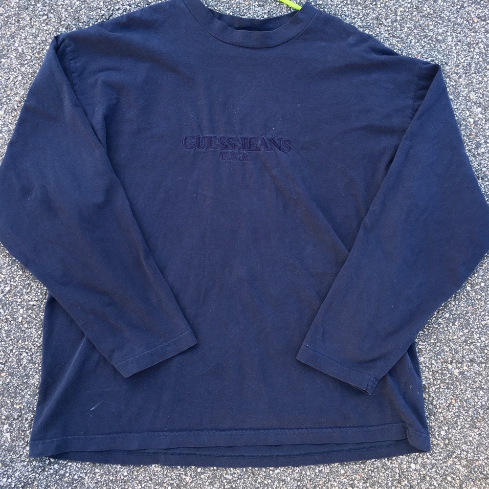 Vintage 90s GUESS Georges Marciano Longsleeve Sz L